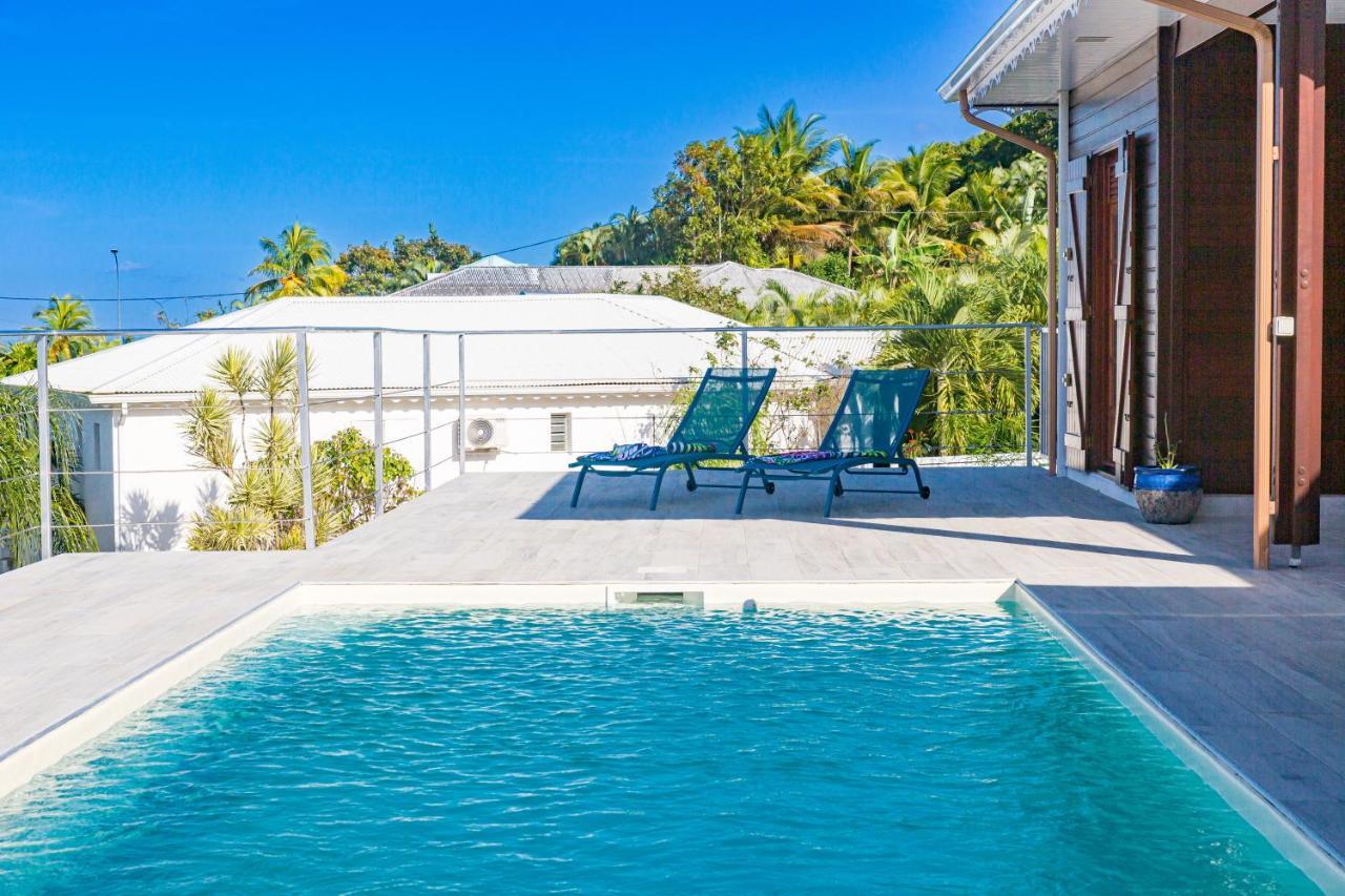 Lala Mangue-4Chambres-8Pers-Piscine Privee-Vue Mer Sainte-Rose Exterior foto